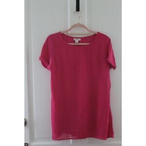 Women's Hannah Size Small Pink Pullover Top Short Sleeve